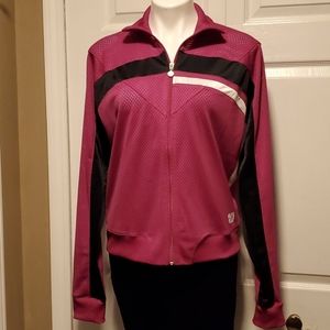 Nike Athletics Women's Raspberry Track Jacket - Size XL (16-18)